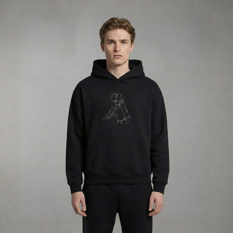 Pärchen-Hoodie: Euer Moment fein bestickt